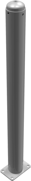Stilpfosten DMR. 82 mm. mit Zierkopf , ortsfest
