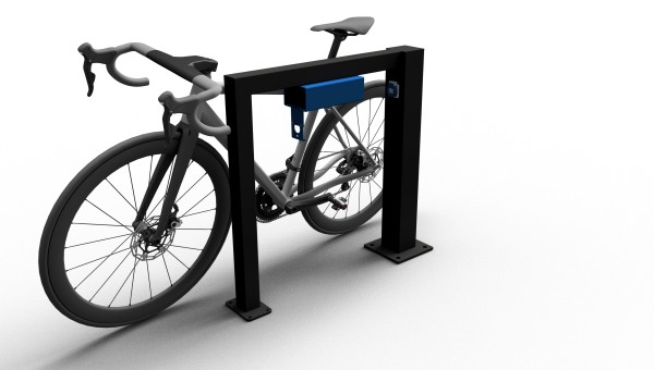 E-Bike Anlehnbügel mit Ladebox